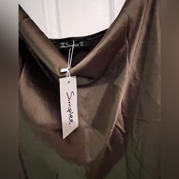 NWT khaki Silky Women’s tank top, XL (runs small) - Picture 4 of 6